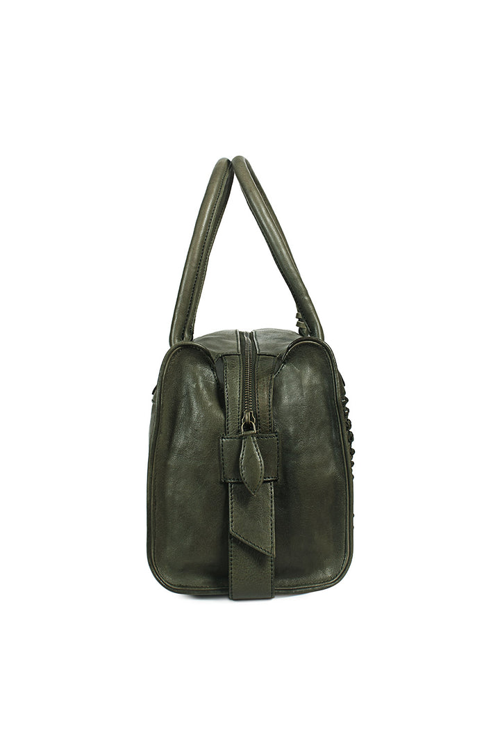 Marseille Knotted Weave Bowler Bag