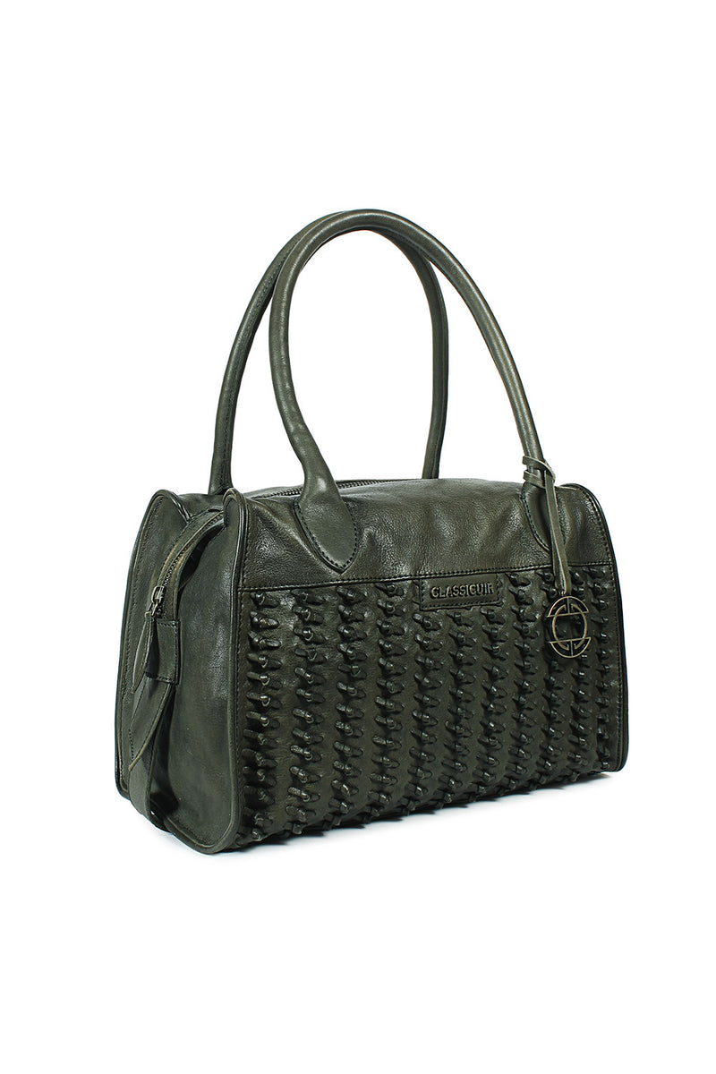 Marseille Knotted Weave Bowler Bag