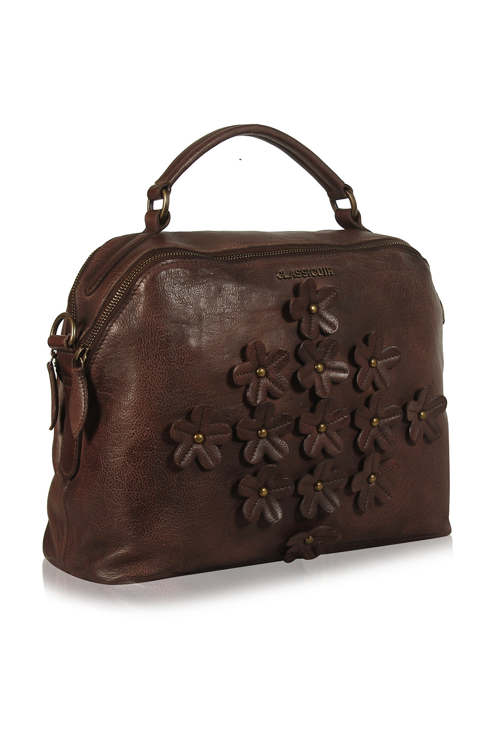 Lille 3d Floral  Bowler Bag