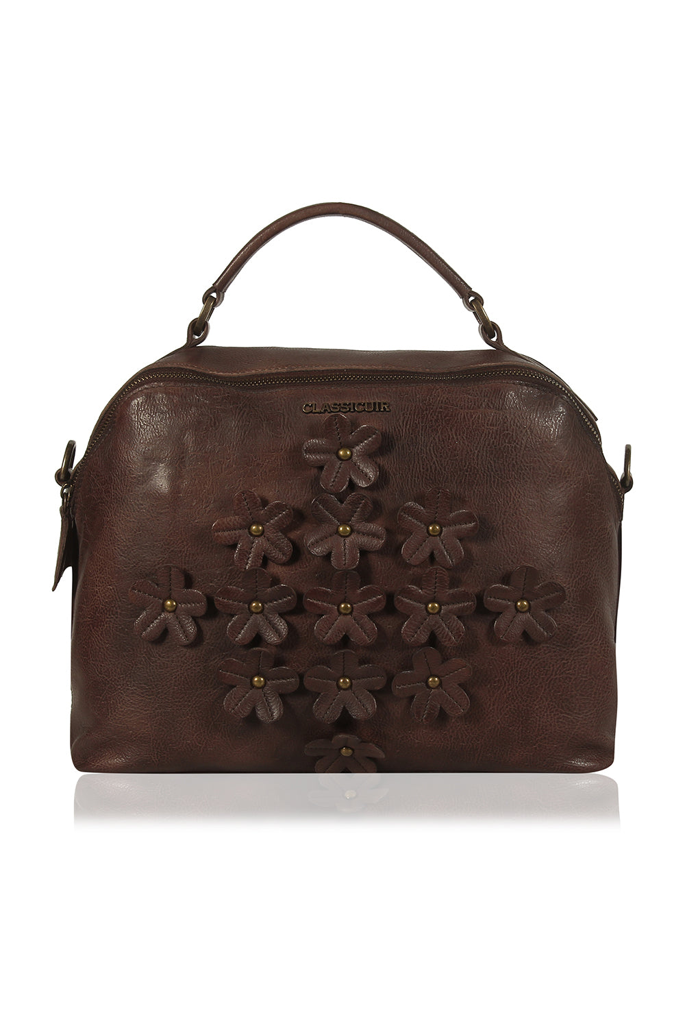 Lille 3d Floral  Bowler Bag