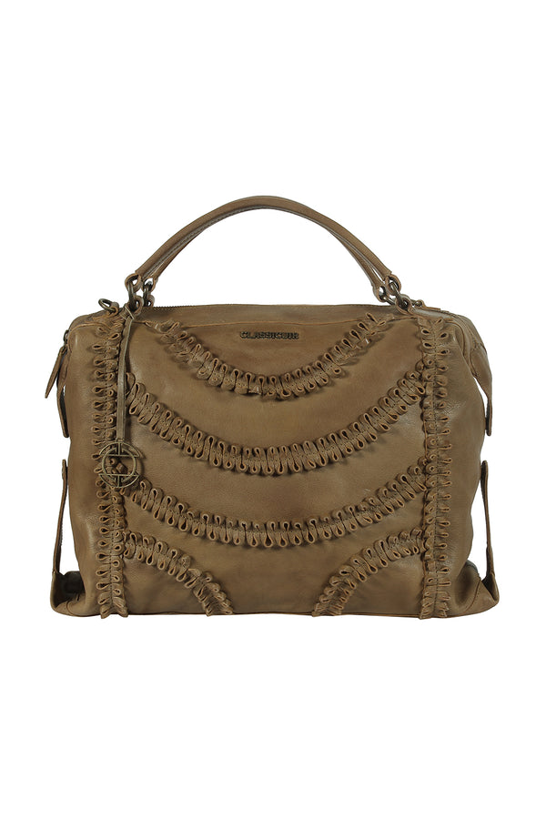 RENNES LEATHER COILED BOWLER BAG