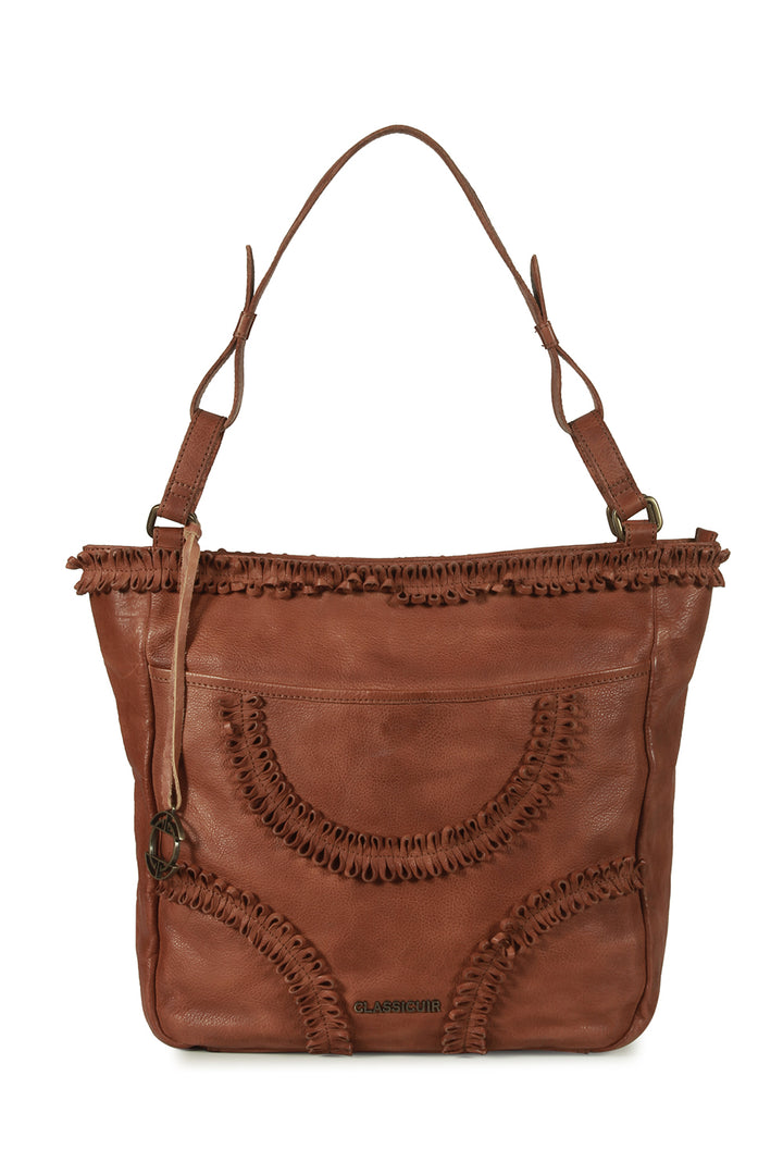 Rennes Leather Coiled Hobo Bag